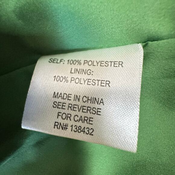 Modcloth Women's Size 2X Green Floral Baby Doll Sleeveless Dress Lined Summer - Picture 8 of 8